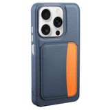 Elfia Xiaomi Redmi 15C ile Uyumlu Kılıfı Kartlık Bölmeli Cüzdan Yumuşak Silikon Deri Görünüm Kamera Lens Korumalı Mat Renkli Kapak XKart Lacivert