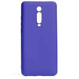 Elfia Xiaomi Redmi K20 Pro ile Uyumlu Kılıfı Silikon Mat Renkli Parmak İzi Bırakmayan Yumuşak İnce Kapak Prem Saks Mavi