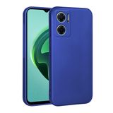 Elfia Xiaomi Redmi Note 11E ile Uyumlu Kılıf Silikon Mat Pastel Renkli Yumuşak Parmak İzi Bırakmayan İnce Kapak Biy Mavi