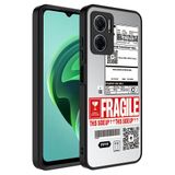 Elfia Xiaomi Redmi Note 11E ile Uyumlu Parlak Desenli Kamera Korumalı Kılıf, Fragile