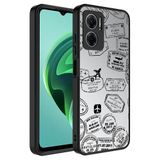Elfia Xiaomi Redmi Note 11E ile Uyumlu Parlak Desenli Kamera Korumalı Kılıf, Seyahat