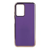 Elfia Xiaomi Redmi Note 11E ile Uyumlu Silikon Mat Pastel Renkli Kamera Korumalı Kılıf, Bark Derin Mor