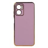 Elfia Xiaomi Redmi Note 11E ile Uyumlu Silikon Mat Pastel Renkli Kamera Korumalı Kılıf, Bark Lila