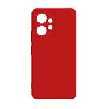 Elfia Xiaomi Redmi Note 12 4G ile Uyumlu Kılıf Silikon Mat Pastel Renkli Yumuşak Parmak İzi Bırakmayan İnce Kapak Biy Kırmızı