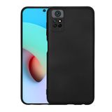 Elfia Xiaomi Redmi Note 12 Pro 4G ile Uyumlu Kılıfı Silikon Esnek içi Kadife Kamera Lens Korumalı Mat Renkli İnce Tarz Kapak Mara Siyah