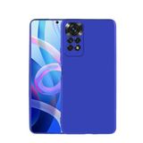Elfia Xiaomi Redmi Note 12 Pro 4G ile Uyumlu Kılıfı Silikon Mat Renkli Parmak İzi Bırakmayan Yumuşak İnce Kapak Prem Saks Mavi