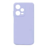 Elfia Xiaomi Redmi Note 12 Pro 5G ile Uyumlu Kılıf Silikon Mat Pastel Renkli Yumuşak Parmak İzi Bırakmayan İnce Kapak Biy Lila