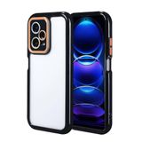 Elfia Xiaomi Redmi Note 12 Pro 5G ile Uyumlu Silikon Kamera Korumalı Çerçevesi Renkli Kılıf, Vitamin Siyah