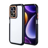 Elfia Xiaomi Redmi Note 12 Pro Plus 5G ile Uyumlu Silikon Kamera Korumalı Çerçevesi Renkli Kılıf, Vitamin Siyah