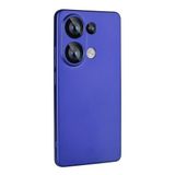 Elfia Xiaomi Redmi Note 13 4G ile Uyumlu Kılıfı Silikon Mat Renkli Parmak İzi Bırakmayan Yumuşak İnce Kapak Prem Saks Mavi