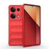 Elfia Xiaomi Redmi Note 13 Pro 4G ile Uyumlu Kılıf Silikon Yumuşak Kamera Lens Korumalı İçi Kadife Mat Renkli İnce Kapak Etnik Kırmızı