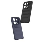 Elfia Xiaomi Redmi Note 13 Pro 4G ile Uyumlu Kılıf Silikon Yumuşak Kamera Lens Korumalı İçi Kadife Mat Renkli İnce Kapak Etnik Siyah