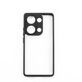 Elfia Xiaomi Redmi Note 13 Pro 4G ile Uyumlu Şeffaf Silikon Kamera Korumalı Kılıf, New Roll Siyah