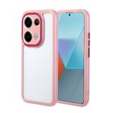 Elfia Xiaomi Redmi Note 13 Pro 4G ile Uyumlu Silikon Kamera Korumalı Çerçevesi Renkli Kılıf, Vitamin Mürdüm