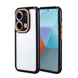 Elfia Xiaomi Redmi Note 13 Pro 4G ile Uyumlu Silikon Kamera Korumalı Çerçevesi Renkli Kılıf, Vitamin Siyah