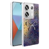 Elfia Xiaomi Redmi Note 13 Pro 4G ile Uyumlu Silikon Kamera Korumalı Parlak Kılıf, Ponti Lila
