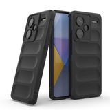 Elfia Xiaomi Redmi Note 13 Pro Plus 5G ile Uyumlu Kılıf Silikon Yumuşak Kamera Lens Korumalı İçi Kadife Mat Renkli İnce Kapak Etnik Siyah