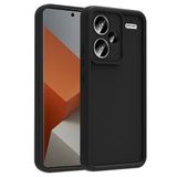 Elfia Xiaomi Redmi Note 13 Pro Plus ile Uyumlu Silikon Kamera Korumalı Renkli Mat Kılıf, Ananas Siyah