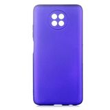 Elfia Xiaomi Redmi Note 9 5G ile Uyumlu Kılıfı Silikon Mat Renkli Parmak İzi Bırakmayan Yumuşak İnce Kapak Prem Saks Mavi