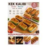 elfnur 15 Adet Renkli Mini Baton Kek Kalıbı – Ekler ve Tatlı Pişirme Kalıbı/ sunum kalıbı