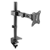 ELG Tam Hareketli Döner Monitör Masa Montajı 34 '' Ekrana Kadar Ayak, Ayarlanabilir Kol Yüksekliği Konumu, Bilgisayar Monitörü Standı, Oyun/Ev Ofisi, F50N, Siyah