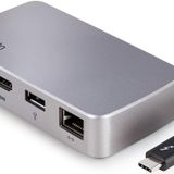 Elgato Thunderbolt 3 Dock Mini, 1 x USB 3.1, 1 x HDMI, 1 x Display Port, Gigabit Ethernet, Windows ve Mac Uyumlu (10DAB9901)