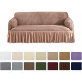 Elgeyar Bürümcük Koltuk, Kanepe, Çekyat Örtüsü, Koltuk Kılıfı 3lü - 180 x 230 cm - Açık Kahverengi