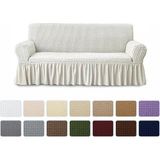 Elgeyar Bürümcük Koltuk, Kanepe, Çekyat Örtüsü, Koltuk Kılıfı 3lü - 180 x 230 cm - Natural