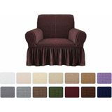 Elgeyar Bürümcük Koltuk, Kanepe, Çekyat Örtüsü, Koltuk Kılıfı Tek Kişli - 70 x 80 cm - Kahverengi