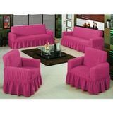 Elgeyar Bürümcük Koltuk ,kanepe , Çekyat Örtüsü, Lastikli Koltuk Kılıfı 3311TAKIM - 180 x 230 cm - Gül Kurusu