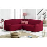 Elgeyar Bürümcük L Köşe Koltuk Örtüsü, Eteksiz,boydan Bürümcük,lastıkli, Standart 1 Adet - 180 x 350 cm - Bordo
