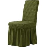 Elgeyar Bürümcük Sandalye Kılıfı,sandalye Örtüsü Etekli, Lastıkli, Standart 6li - 35 x 50 cm - Yeşil