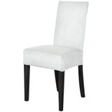 Elgeyar Ipek Kadife Sandalye Kılıfı,sandalye Örtüsü, Lastıkli, Standart 6li - 35 x 50 cm - Beyaz