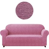 Elgeyar Jakarli Koltuk ,kanepe ,çekyat Örtüsü Çubuk Desen ( 3kişilik ) - Pembe - 180 x 230 cm