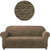 Elgeyar Jakarli Koltuk ,kanepe ,çekyat Örtüsü Çubuk Desen Esnekli ETEKSIZ3KIŞILIK Koltuk Için - 180 x 230 cm - Kahve