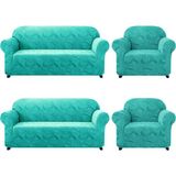 Elgeyar Jakarli Koltuk ,kanepe ,çekyat Örtüsü Sehra Desen Esnekli Eteksiz3+3+1+1takım Için - 180 x 230 cm - Yeşil