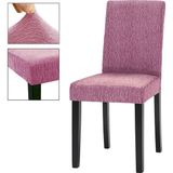 Elgeyar Jakarli Sandalye Örtüsü Çubuk Desen Yüksek Esnekli Sandalye Kılıfı( 1 Adet) - 35 x 50 cm - Pembe
