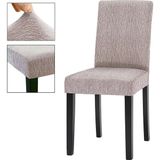 Elgeyar Jakarli Sandalye Örtüsü Çubuk Desen Yüksek Esnekli Sandalye Kılıfı( 1 Adet) - 35 x 50 cm - Vizon