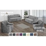 Elgeyar Kadife Koltuk ,Kanepe,Çekyat Örtüsü,Koltuk Kılıfı 3 3 1 1 - 180 x 230 cm - Gri