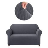 Elgeyar Likrali Koltuk, Kanepe, Çekyat Örtüsü 2 Kişilik Koltuk Örtüsü Lastikli, pitikare desen - 120 x 175 cm - Antrasit