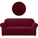 Elgeyar Likrali Koltuk, Kanepe, Çekyat Örtüsü 3 Kişilik Koltuk Örtüsü Lastikli, Pitikare Desen - 180 x 230 cm - Bordo