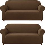Elgeyar Likrali Koltuk, Kanepe, Çekyat Örtüsü Lastikli, Pitikare Desen3+3 - 180 x 230 cm - Kahve