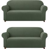 Elgeyar Likrali Koltuk, Kanepe, Çekyat Örtüsü Lastikli, Pitikare Desen3+3 - 180 x 230 cm - Yeşil