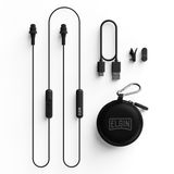 Elgin Ruckus kablosuz Bluetooth kulak tıkacı kulaklık, 25 dB gürültü azaltıcı kulak tıkacı, gürültü önleyici mikrofon, 12 saat pil, IP65 ter geçirmez, OSHA uyumlu işitme koruması, iş güvenliği