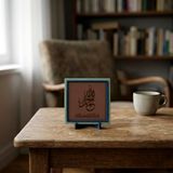 Elhamdülillah Yazılı Modern Dekoratif Obje, Maneviyat ve Estetiğin Buluşması, Hediyelik 10x10 cm