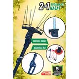 Elia Duo 2 İn 1 Teleskopik Zeytin, Badem Hasat Ve Budama Makinası 1000W