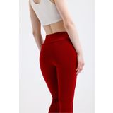 Elia Moda Kadın Bordo Scuba Tayt