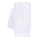 Eliana Home Premium Deri Taban, Yüksek tüylü Yumuşak,Bubble Post Banyo Paspası 2'li 100x60 - 60x50 cm