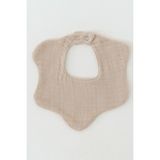 Elibaby Organik Pamuk 8 Katlı Multi Müslin Çiçek Model Bebek Salya Ve Mama Önlüğü, Fular, Yakalık - Standart - Bej
