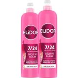 Elidor 2x240 ml 7/24 Şekillendirici Güçlü Parlak Kuru ve Mat Saçlar Saç Bakım Kremi